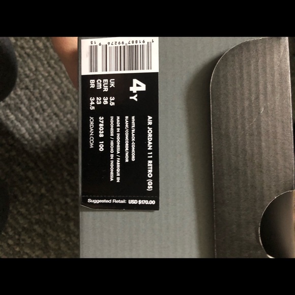 COPY - New Size4 Boys Jordan 11 Retro Concord (20… - Picture 1 of 8
